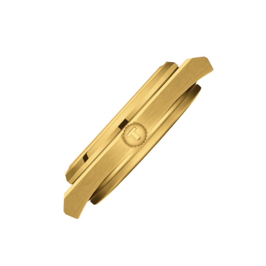 Tissot - PRX 40 mm Quartz Champagne Dial Yellow Gold PVD Case - T1374103302100