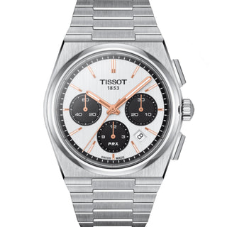 Tissot - PRX Automatic Chronograph White Dial Black Registers - T1374271101100