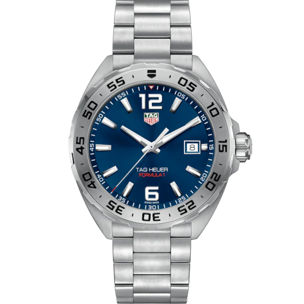 F1 Blue Tag Rf4 TAG Heuer - Formula 1 Blue Dial Stainless Bezel & Bracelet - WAZ1118.B ...