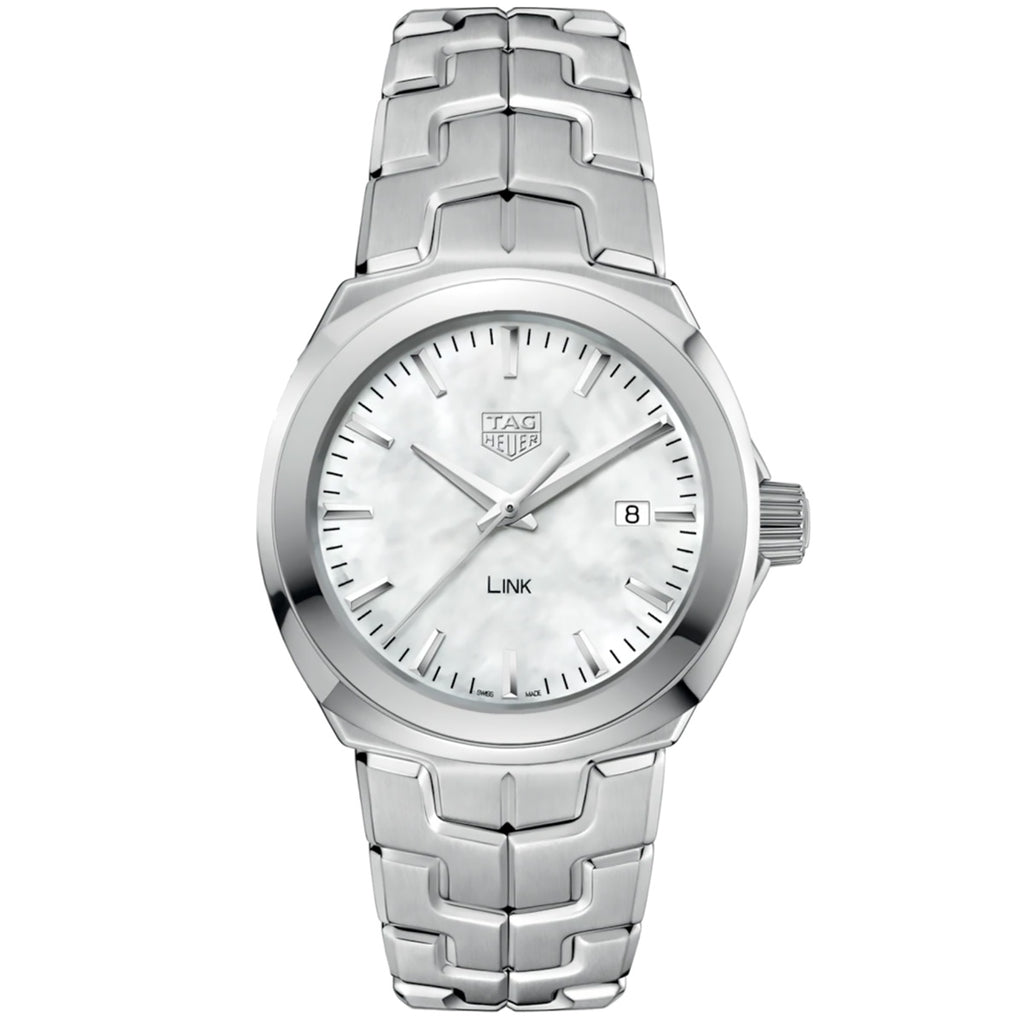 Tag Heuer - Link 32 mm Mother of Pearl Women's Stainless Bracelet - WBC1310.BA0600