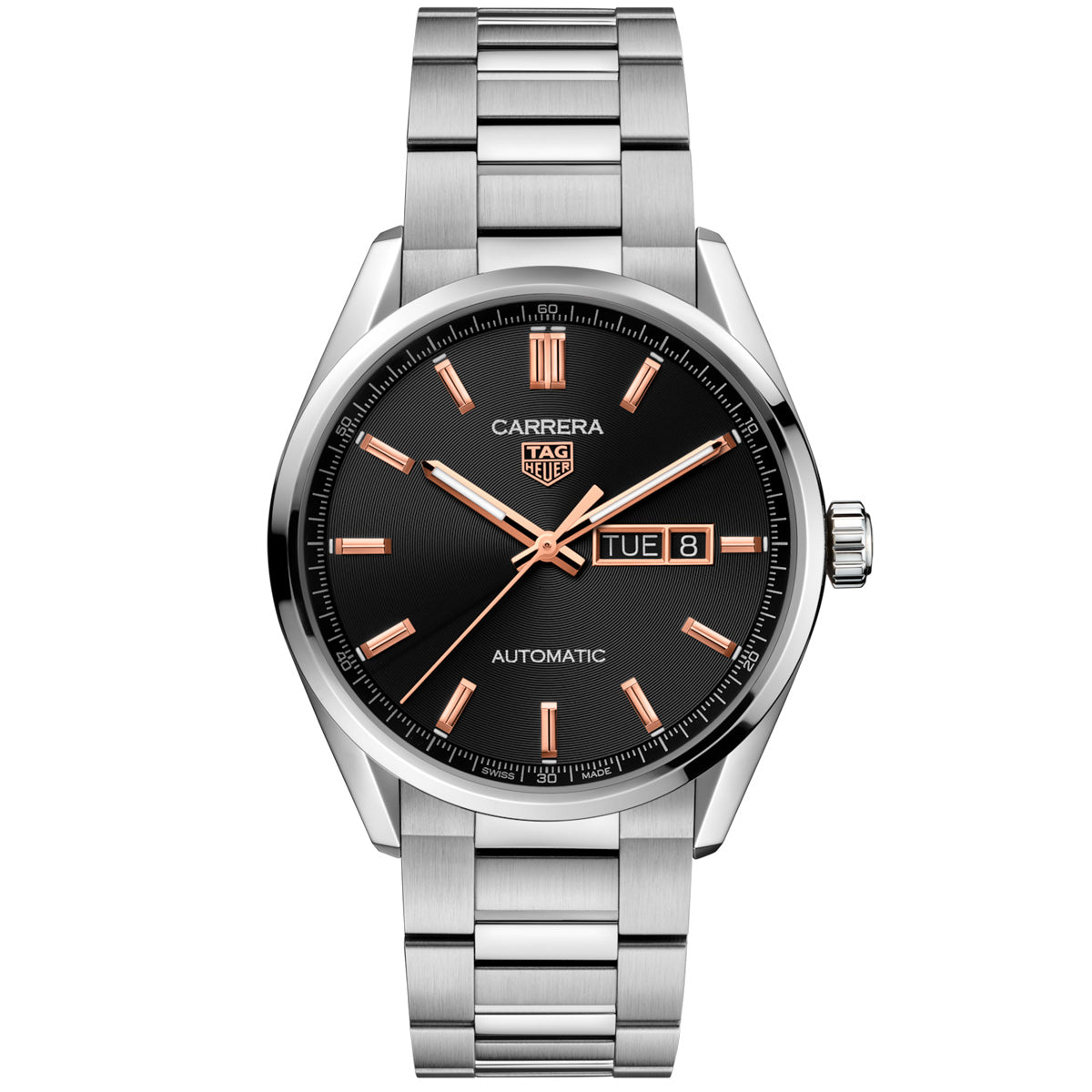 Tag Heuer Carrera 41 mm Automatic Black Gold Dial Day Date