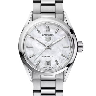TAG HEUER CARRERA Mother of Pearl Automatic Watch - WBN2410.BA0621