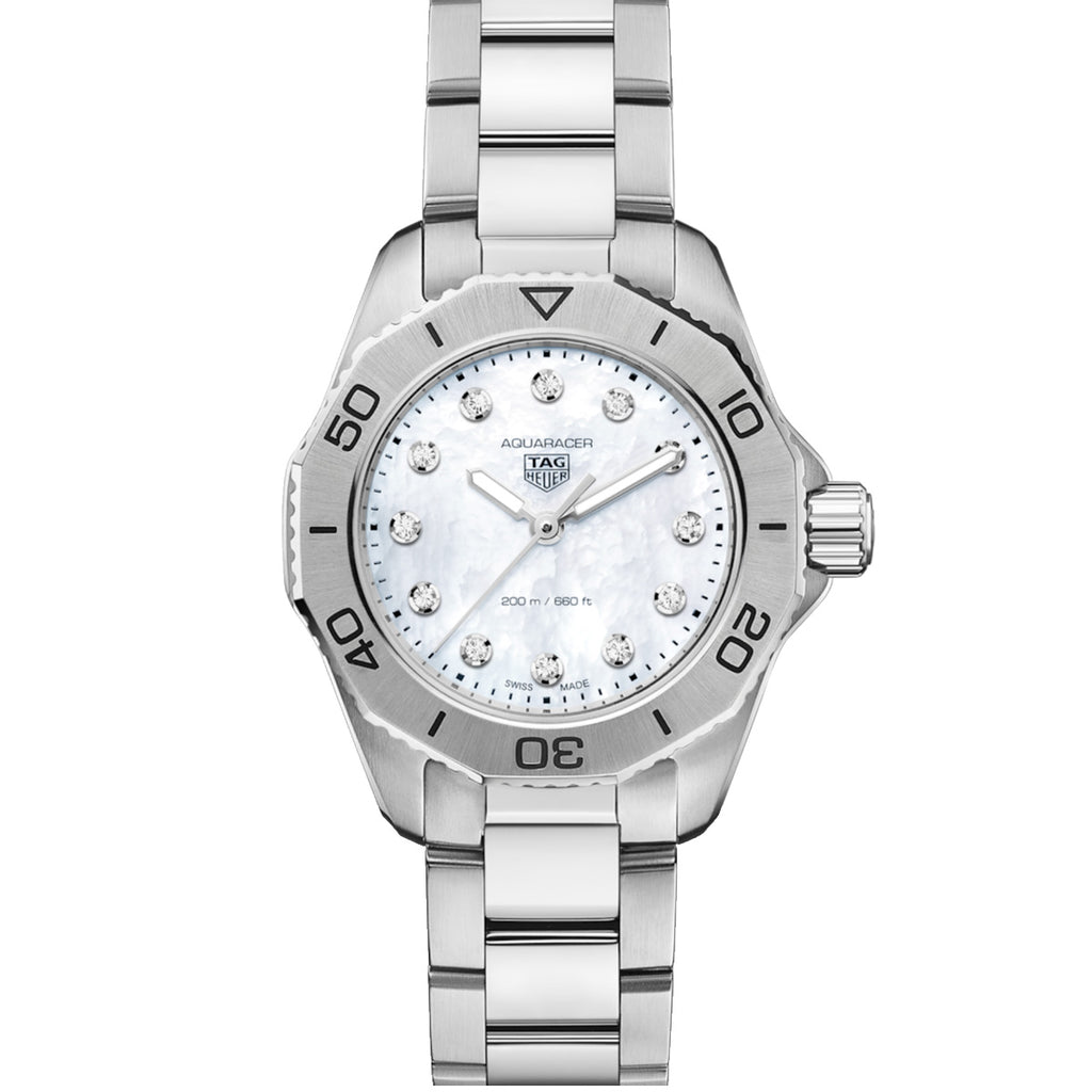 TAG HEUER - Aquaracer Professional 200 Diamond Mother of Pearl Dial - WBP1416.BA0622