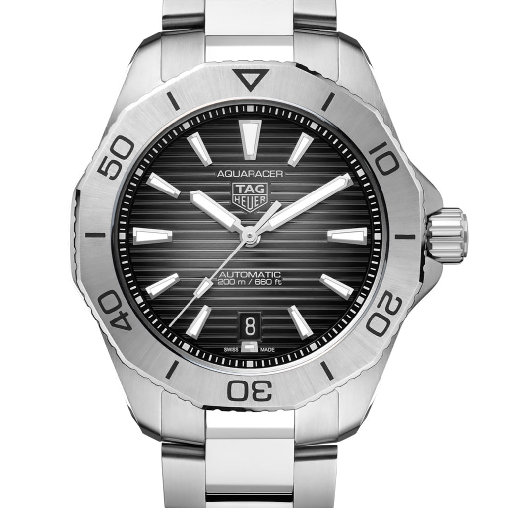 Tag Heuer - Aquaracer 40 mm Professional 200 Black Smokey Dial - WBP2110.BA0627