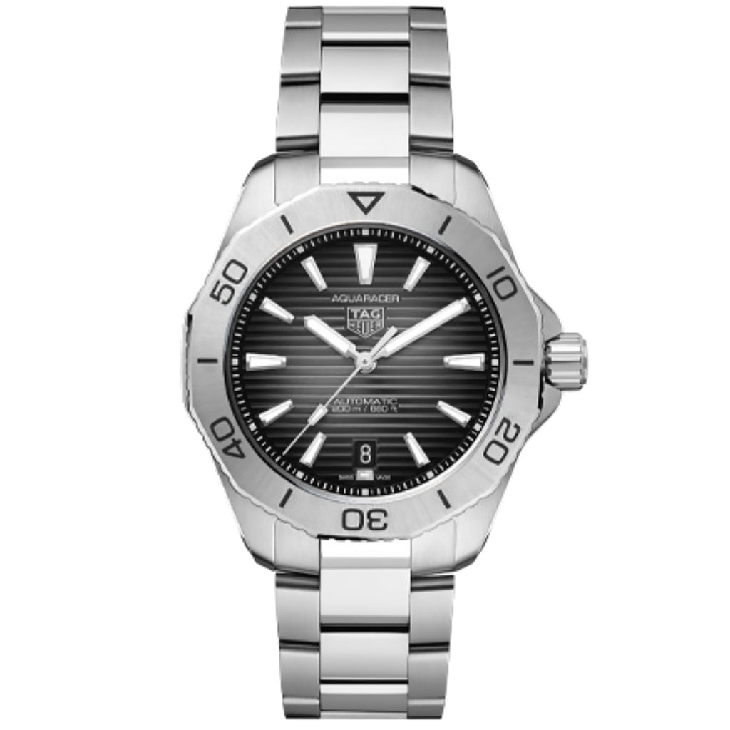 Tag Heuer - Aquaracer 40 mm Professional 200 Black Smokey Dial - WBP2110.BA0627