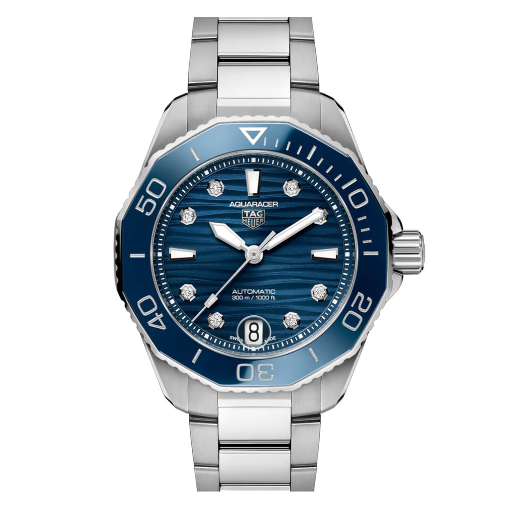 Tag Heuer - Aquaracer 36 mm Women's Professional 300 Blue Diamond Dial - WBP231B.BA0618