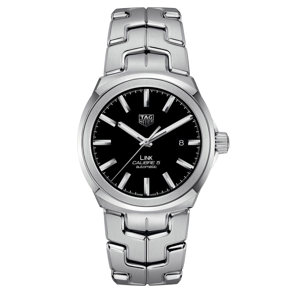 Tag Heuer - Link 41 mm Black Dial Caliber 5 Automatic - WBC2110.BA0603