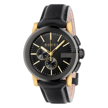 Load image into Gallery viewer, Gucci - G-CHRONO XL 44 mm Black &amp; Yellow Gold PVD Guilloché Dial - YA101203