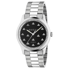 Load image into Gallery viewer, Gucci - G-Timeless MultiBee 42 mm Automatic Black Onyx Dial Steel Bracelet - YA126283