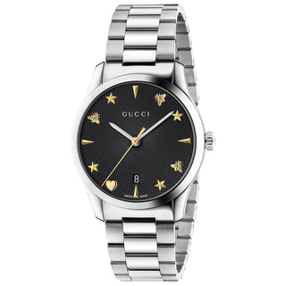 Gucci G-Timeless Iconic 38 mm Guilloché Black Dial M3 - YA1264029