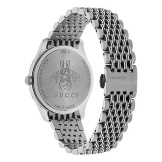 Gucci G-Timeless Slim 36 mm Sun-Brushed Bee Seconds Hand Dial - YA1264153