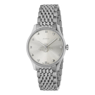 Gucci G-Timeless Slim 36 mm Sun-Brushed Bee Seconds Hand Dial - YA1264153
