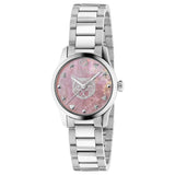 Gucci G-Timeless Iconic 27 mm Pink Mother of Pearl Dial Feline Motif M3 - YA1265013