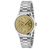 Gucci G-Timeless With Bee Motif 32 mm Yellow Gold Sun-Brushed Dial - YA1265035