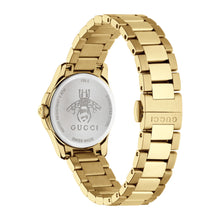 Load image into Gallery viewer, Gucci G-Timeless Iconic 27mm Guilloche Dial Gold PVD Case Bracelet M3 - YA126576