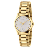 Gucci G-Timeless Iconic 27mm Guilloche Dial Gold PVD Case Bracelet M3 - YA126576