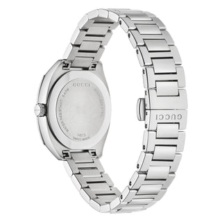 Gucci GG2570 29 mm White Sun-Brushed Diamond Dial Steel Bracelet - YA142504