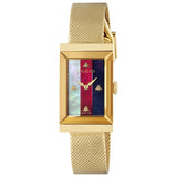 Gucci - G-Frame 34 mm Sylvie Mother of Pearl Cream Red Blue Bees Dial M3 - YA147410