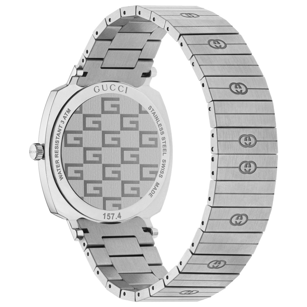 Gucci Grip M3 Minute Hour Date Windows Stainless Case & Bracelet - YA157410