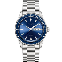 Load image into Gallery viewer, Hamilton - Jazzmaster 42 mm Seaview Blue Dial &amp; Bezel Day Date - H37551141