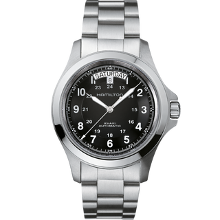 Hamilton - Khaki Field 40 mm King Automatic Stainless Bracelet Day Date - H64455133