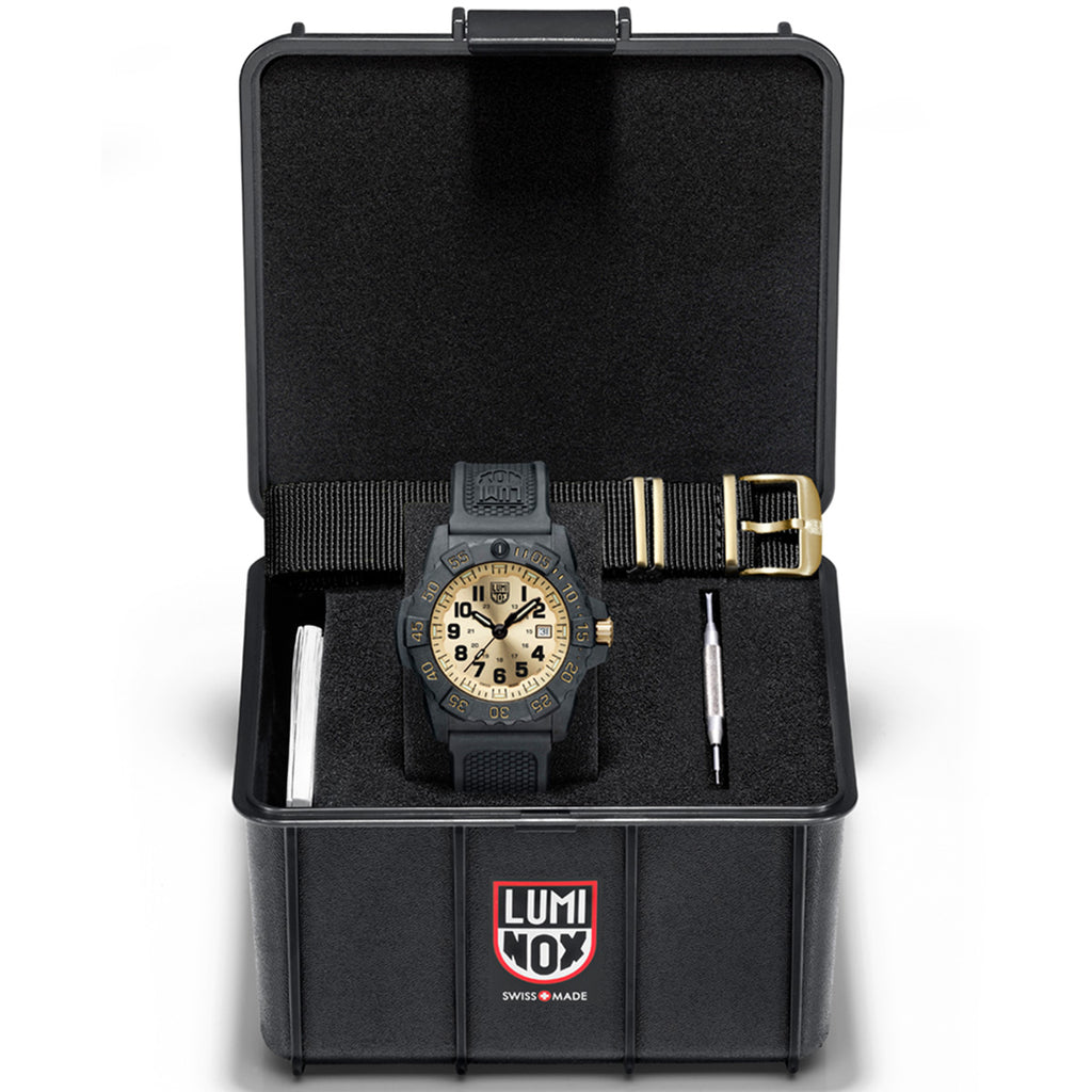 Luminox - Limited Edition Navy SEAL Gold 3505 Set 45 mm - XS.3505.GP.SET