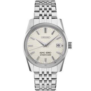Seiko - King Seiko Automatic 3 Days Beige Dial Bracelet - SPB369